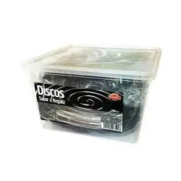 DISCHI NERI DI LIQUIRIZIA DAMEL