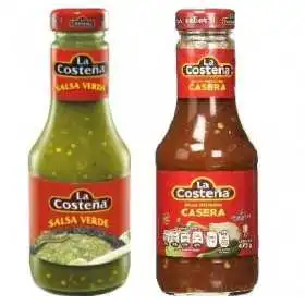 SALSAS MEXICANAS VERDE Y ROJA LA COSTEÑA