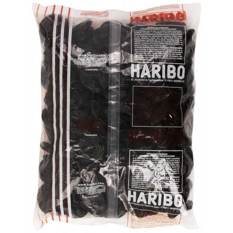 haribo disque noir réglisse sac deux kilos table douce candy bar