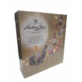 BOÎTE 64 BOUTEILLES DE CHOCOLAT FARCIES À LA LIQUEUR