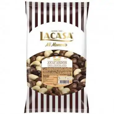 CASHEWS THREE CHOCOLATES LACASA