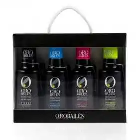 ORO BAILEN BOX OF FOUR BOTTLES OF VIRGIN OLIVE OIL