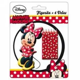 VELAS + FIGURA MINNIE MOUSE